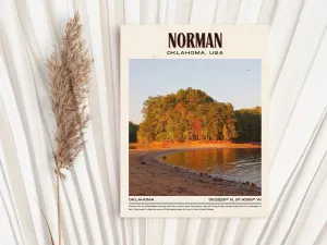 Norman Vintage Wall Art, Oklahoma, USA