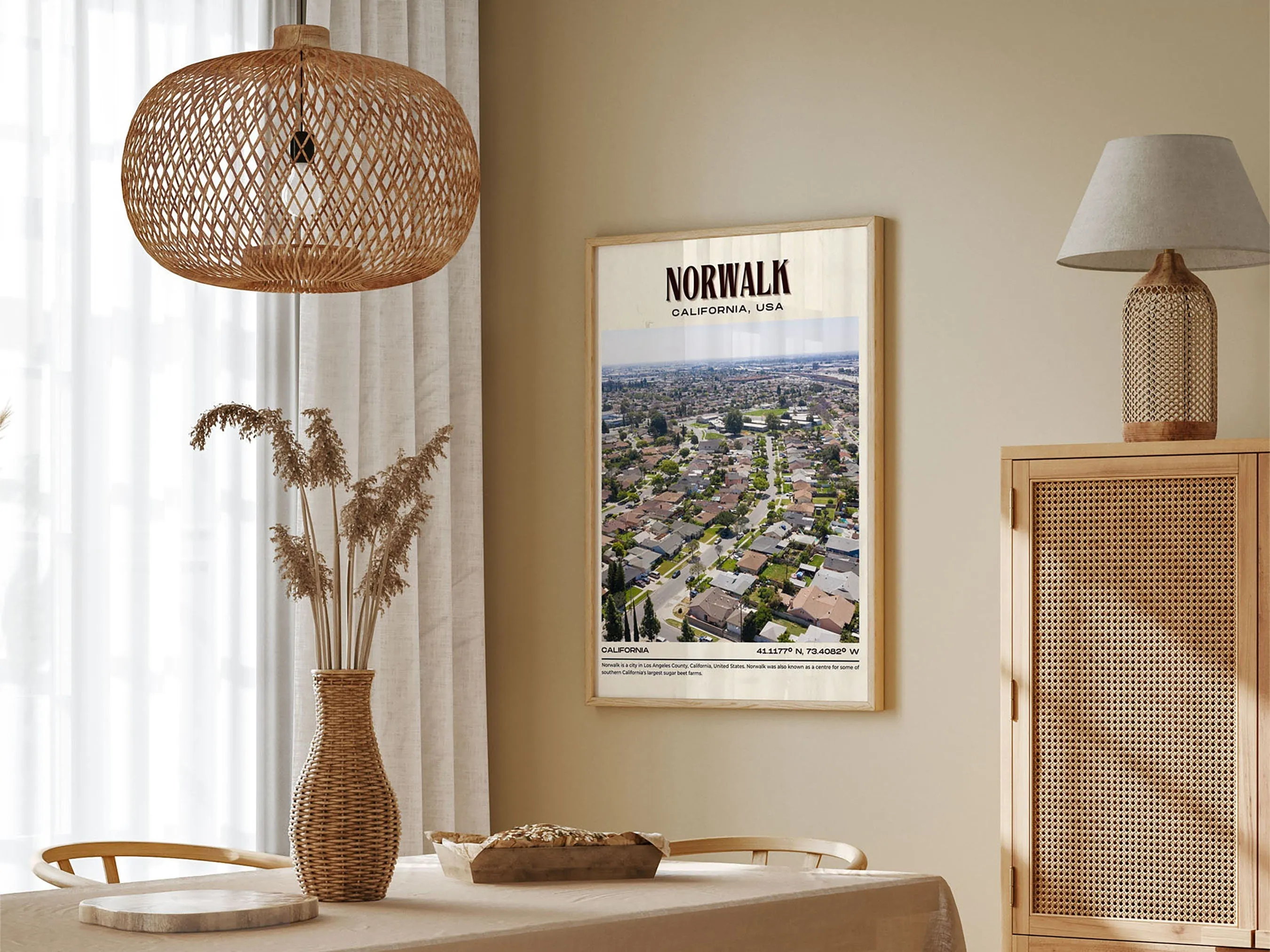 Norwalk Vintage Wall Art, California, USA