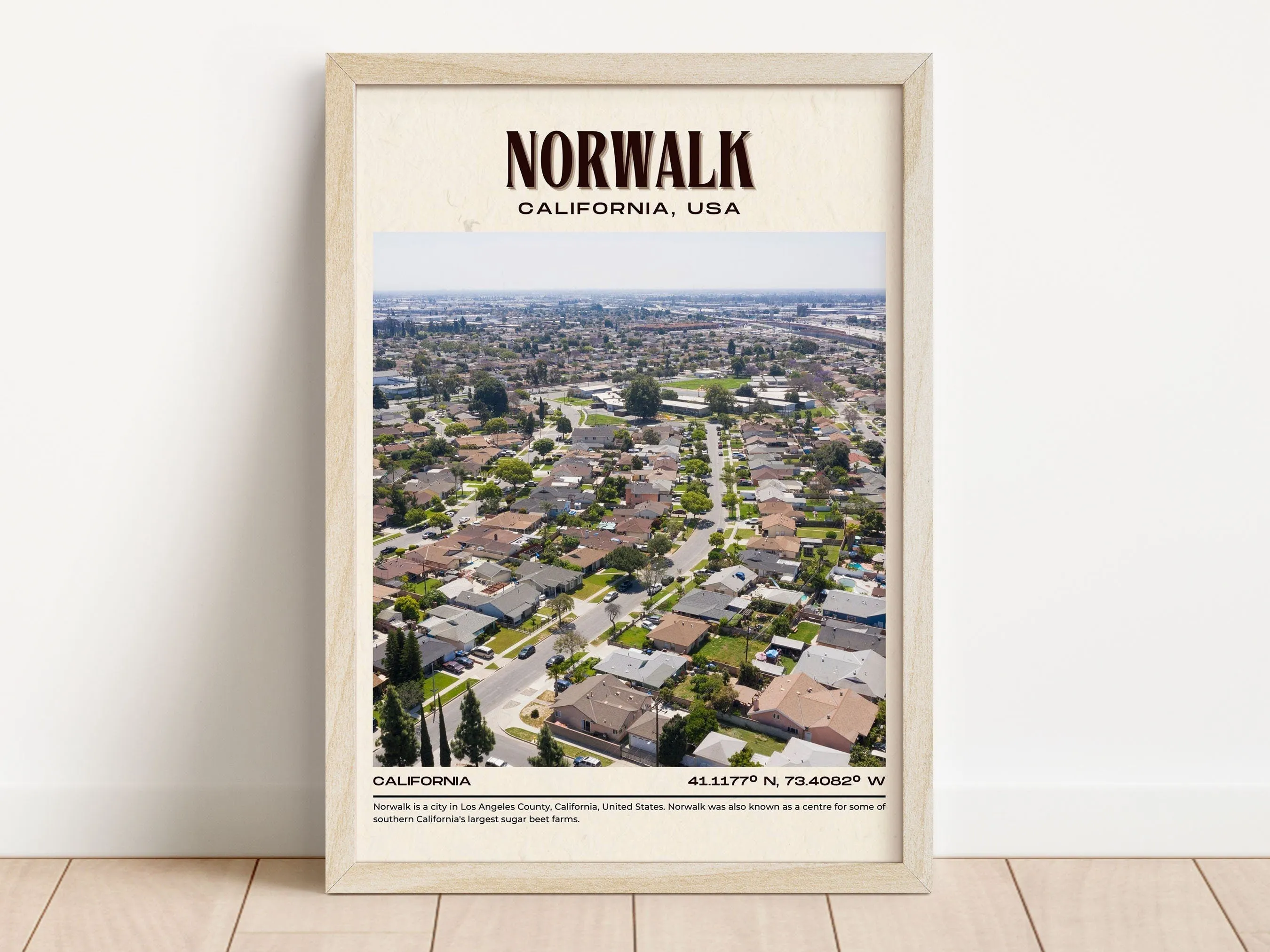 Norwalk Vintage Wall Art, California, USA
