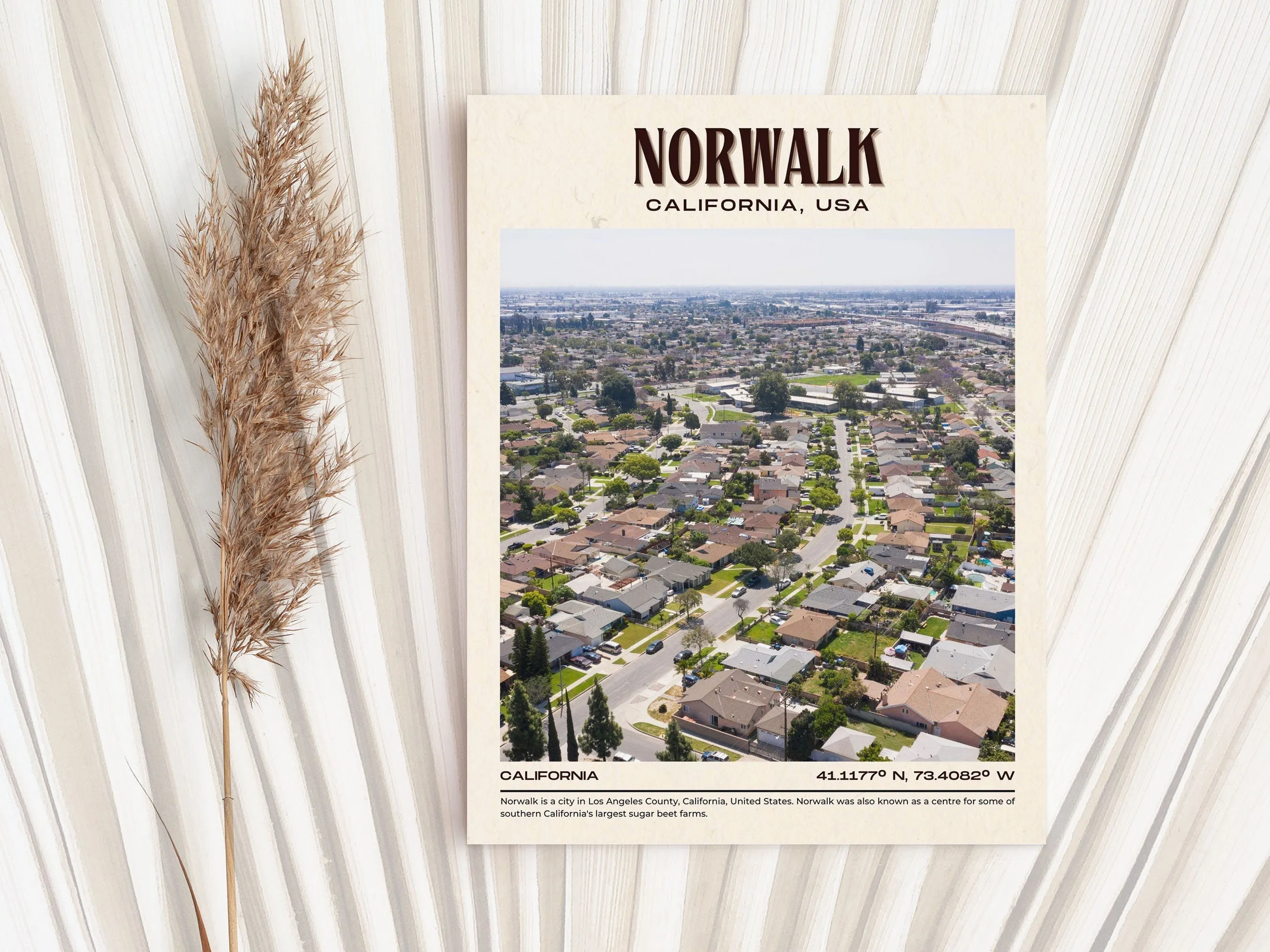 Norwalk Vintage Wall Art, California, USA