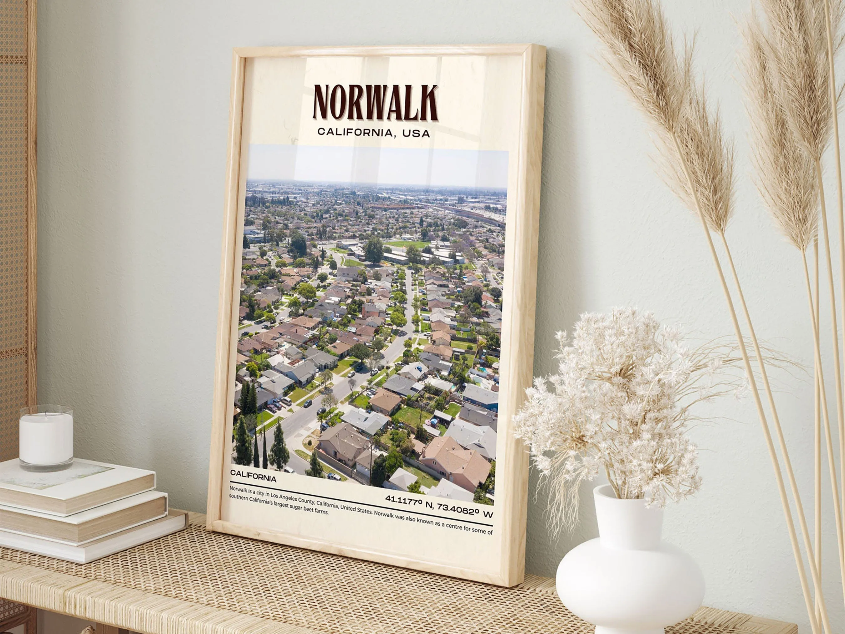 Norwalk Vintage Wall Art, California, USA