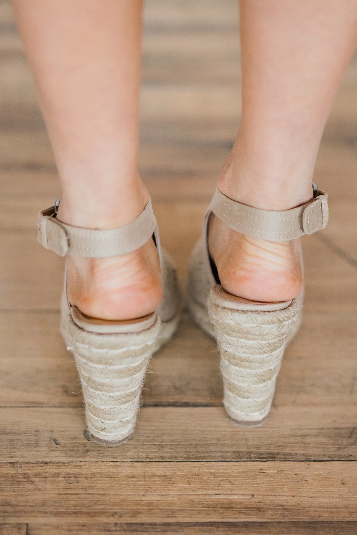 Not Rated Jobyna Wedges ~ Nude