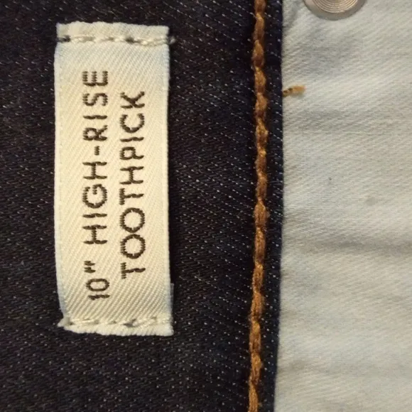 NWOT J. Crew Dark Wash Hi Rise Toothpick Skinny Jegging Jeans womens, 26P