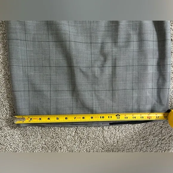 NWOT Karen Millen Grey and Black Tweed Midi Office Dress