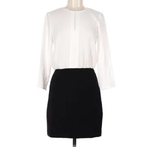 NWT 4. Collective Ivory Black Keyhole Neck Business Casual Career Dress