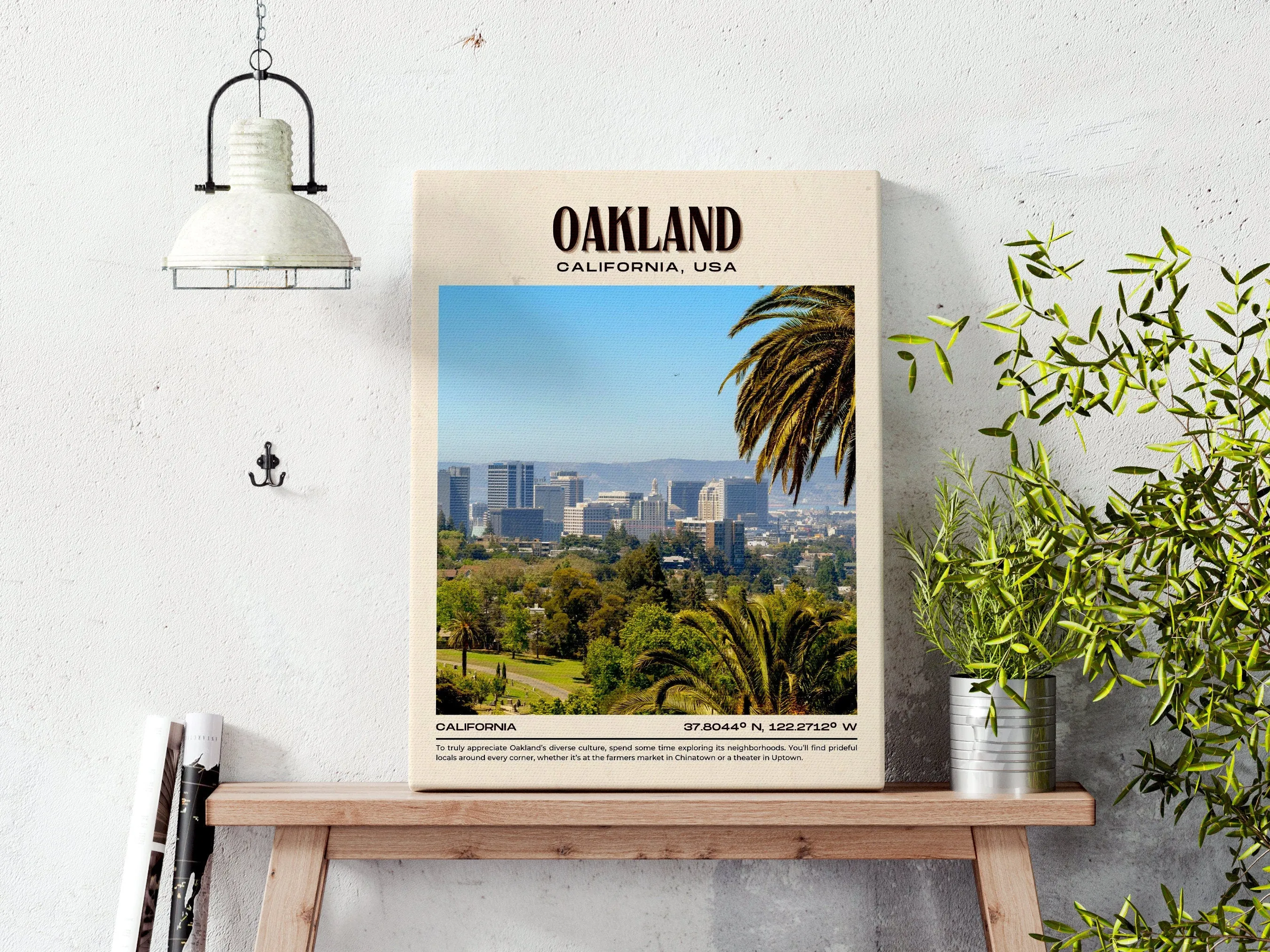 Oakland Vintage Wall Art, California, USA