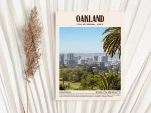 Oakland Vintage Wall Art, California, USA