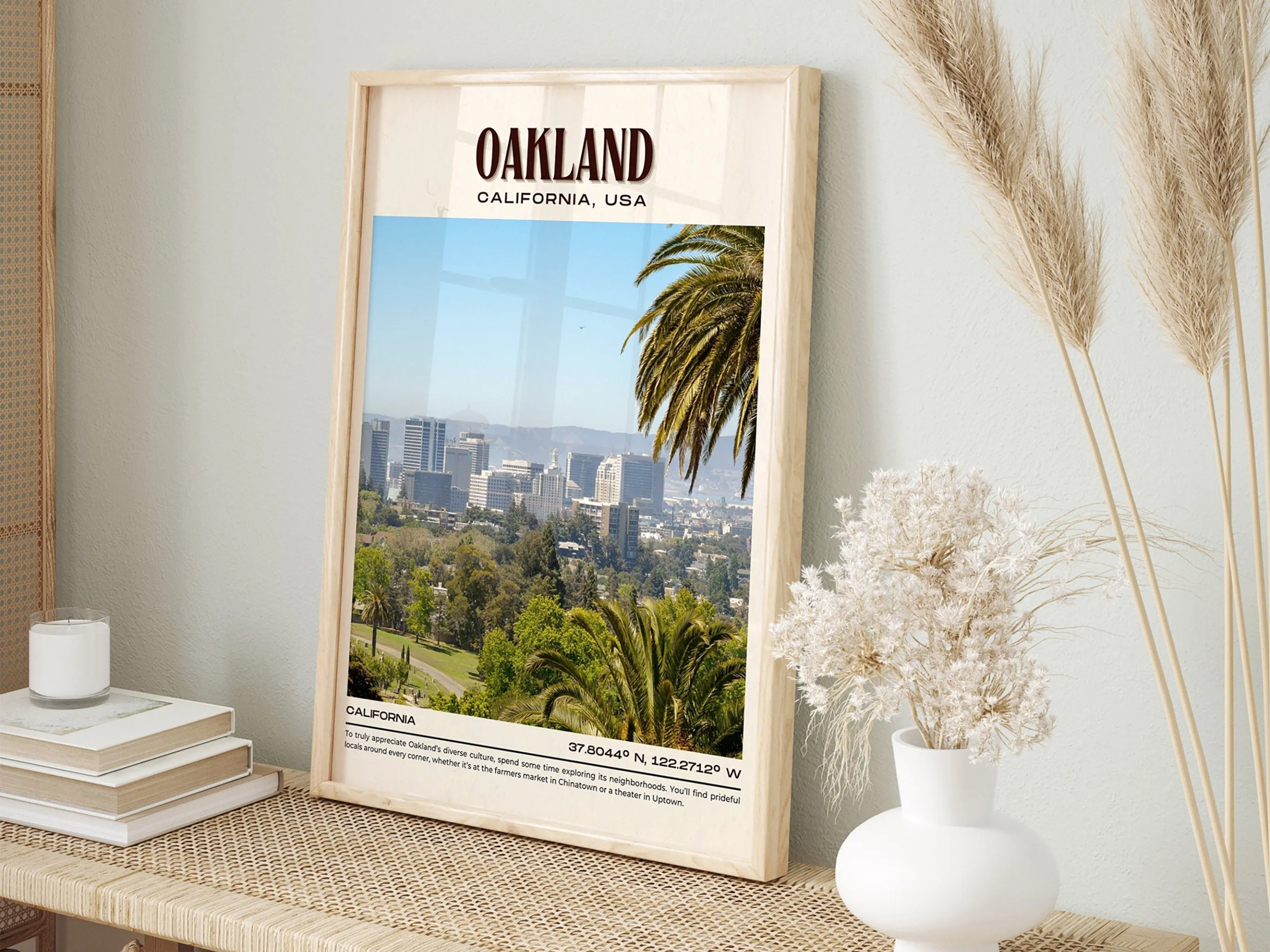 Oakland Vintage Wall Art, California, USA