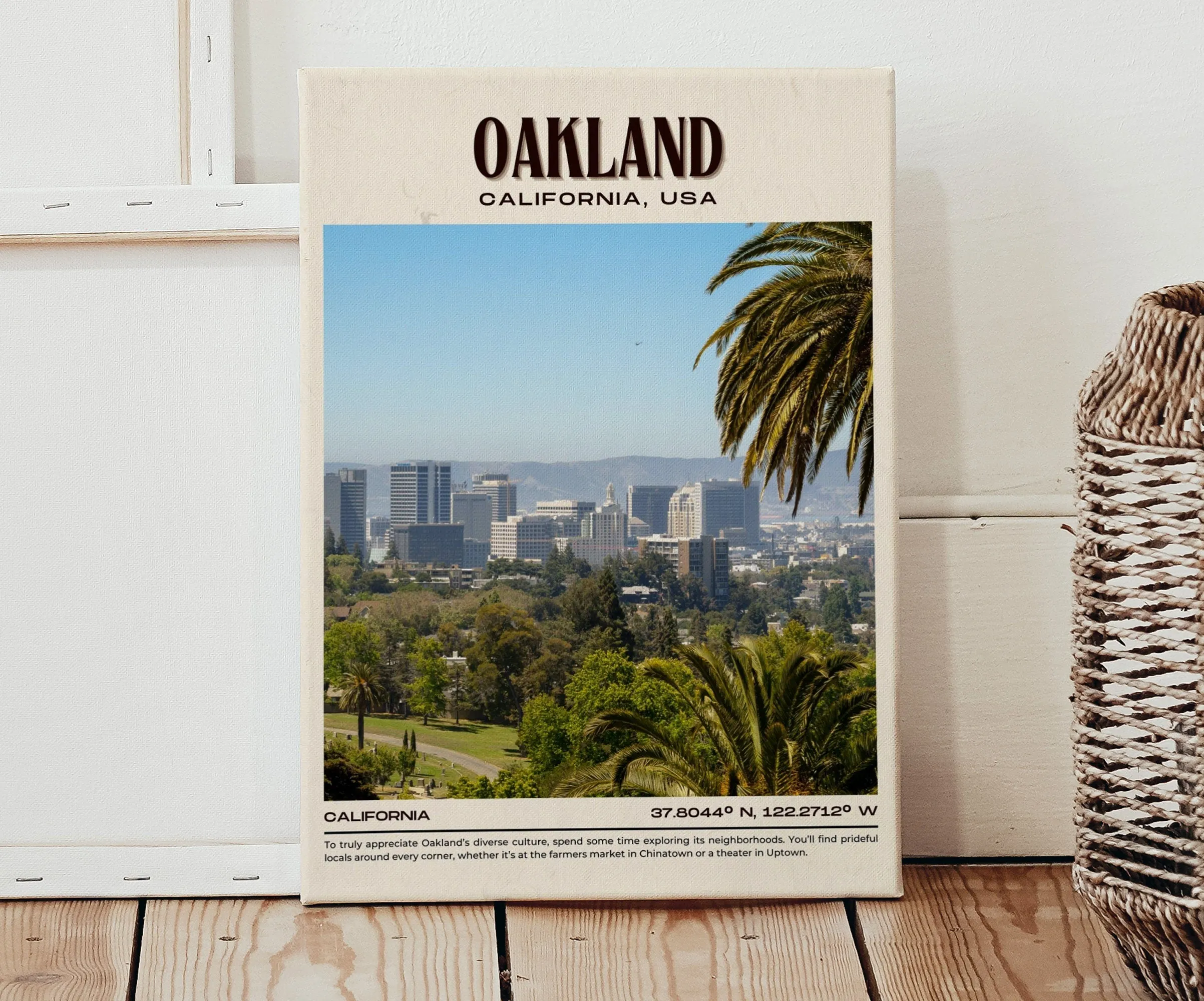 Oakland Vintage Wall Art, California, USA