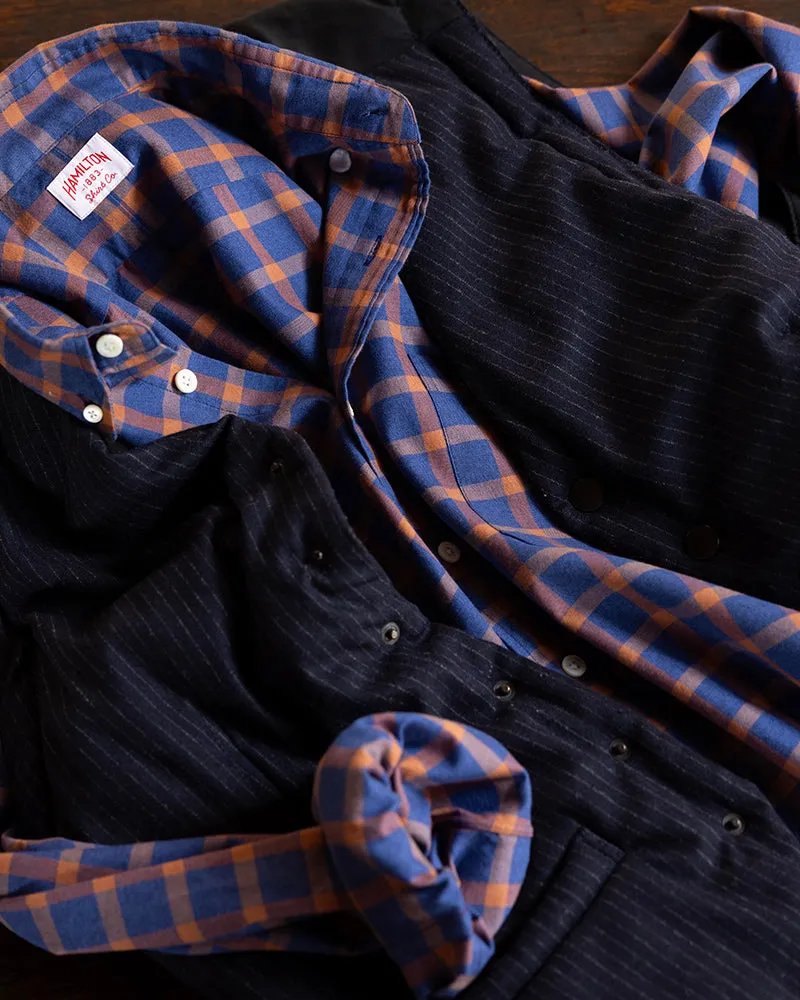 Oasis Check (Navy/Ginger)