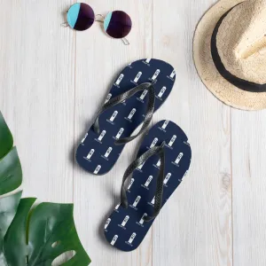 OB Stake Navy Flip-Flops