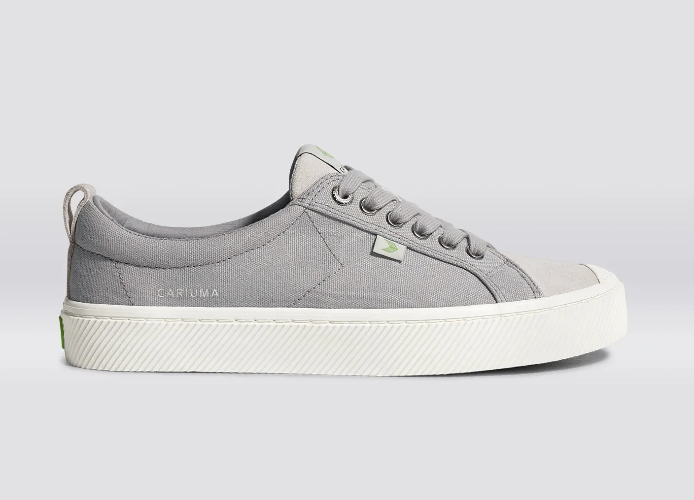 OCA Low Light Grey Canvas Vintage White Suede Sneaker Men
