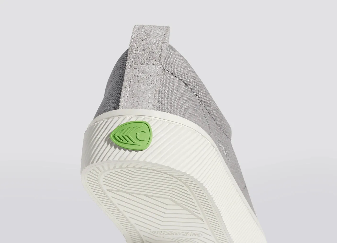OCA Low Light Grey Canvas Vintage White Suede Sneaker Men