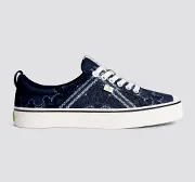OCA Low Navy Bandana Canvas Sneaker Men