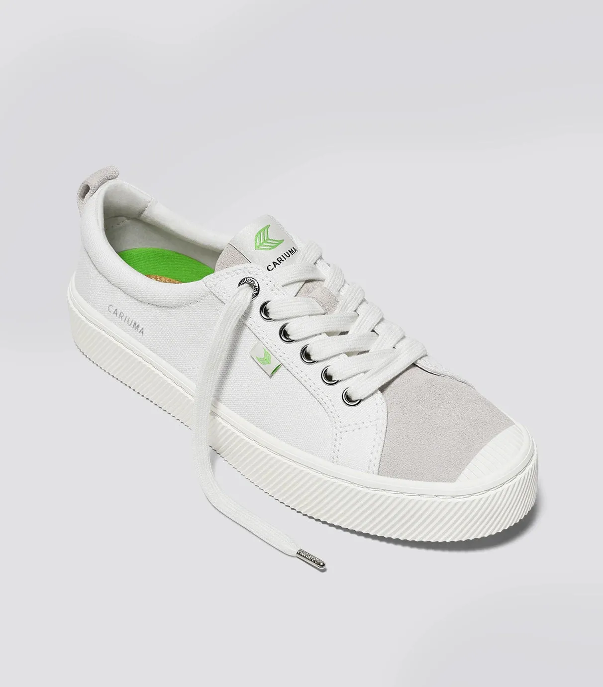 OCA Low Off-White Canvas Vintage White Suede Sneaker Men