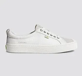 OCA Low Off-White Canvas Vintage White Suede Sneaker Men
