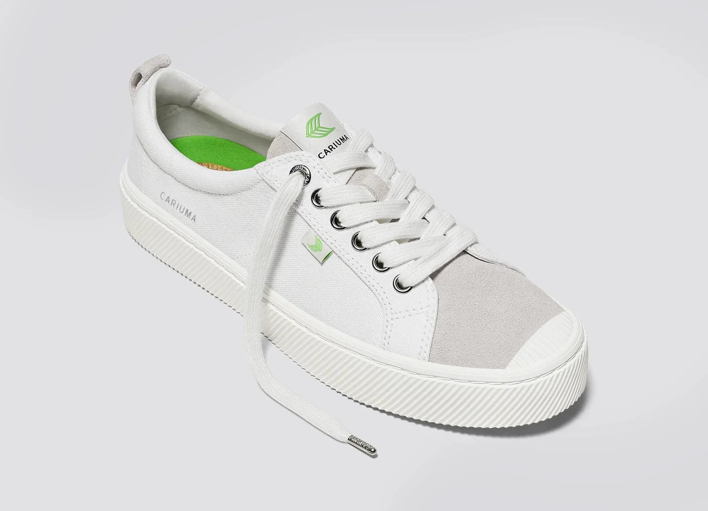 OCA Low Off-White Canvas Vintage White Suede Sneaker Men