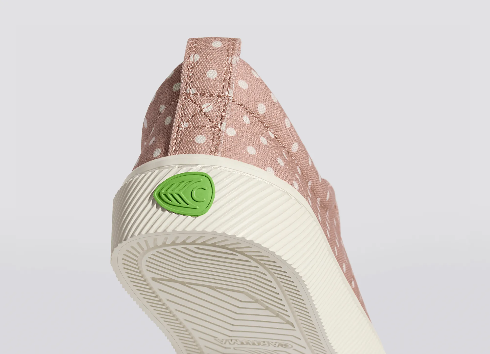 OCA Low Rose Canvas White Polka Dots Sneaker Women