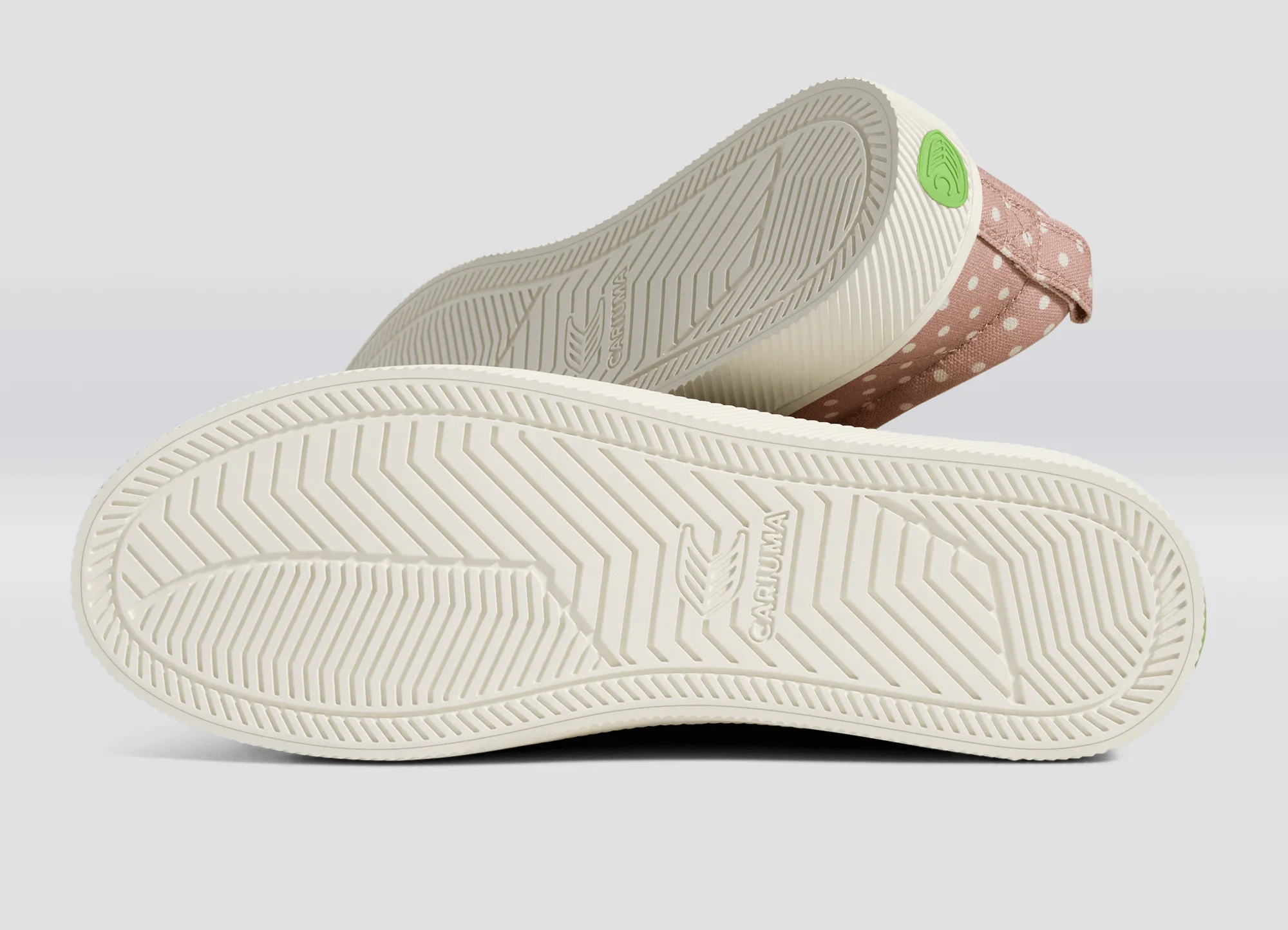 OCA Low Rose Canvas White Polka Dots Sneaker Women