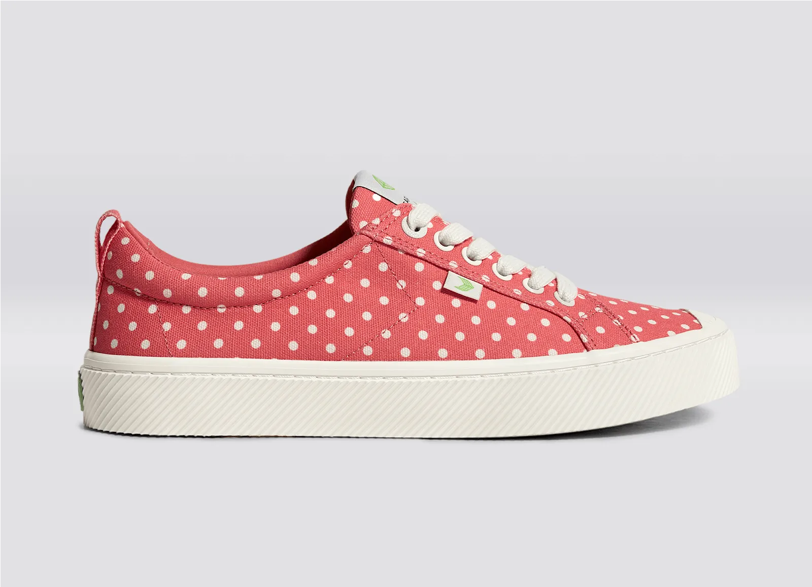 OCA Low Watermelon Canvas White Polka Dots Sneaker Women