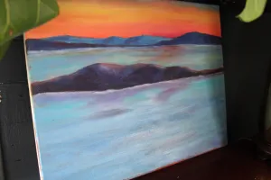 Ocean painting on canvas