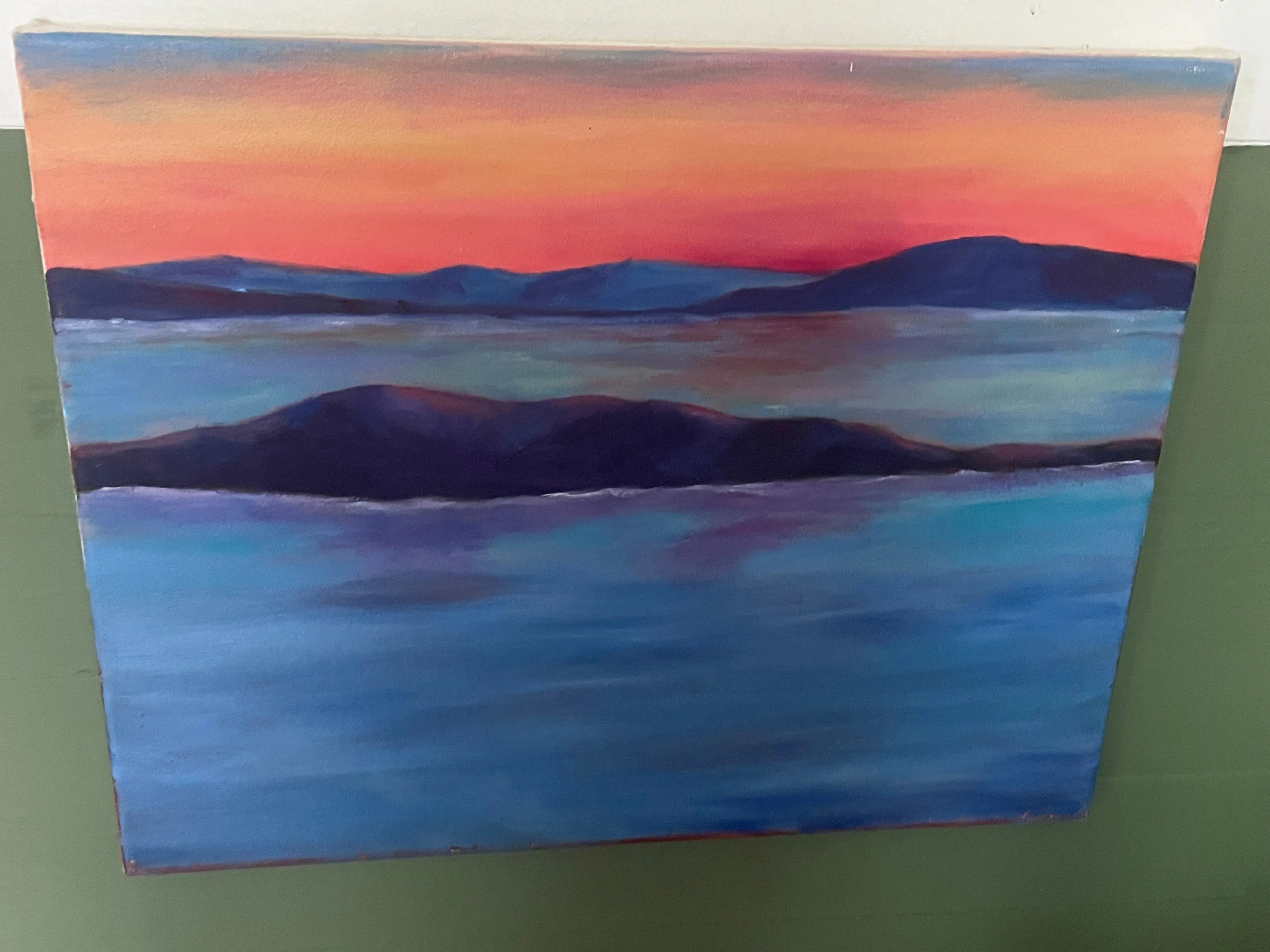 Ocean painting on canvas