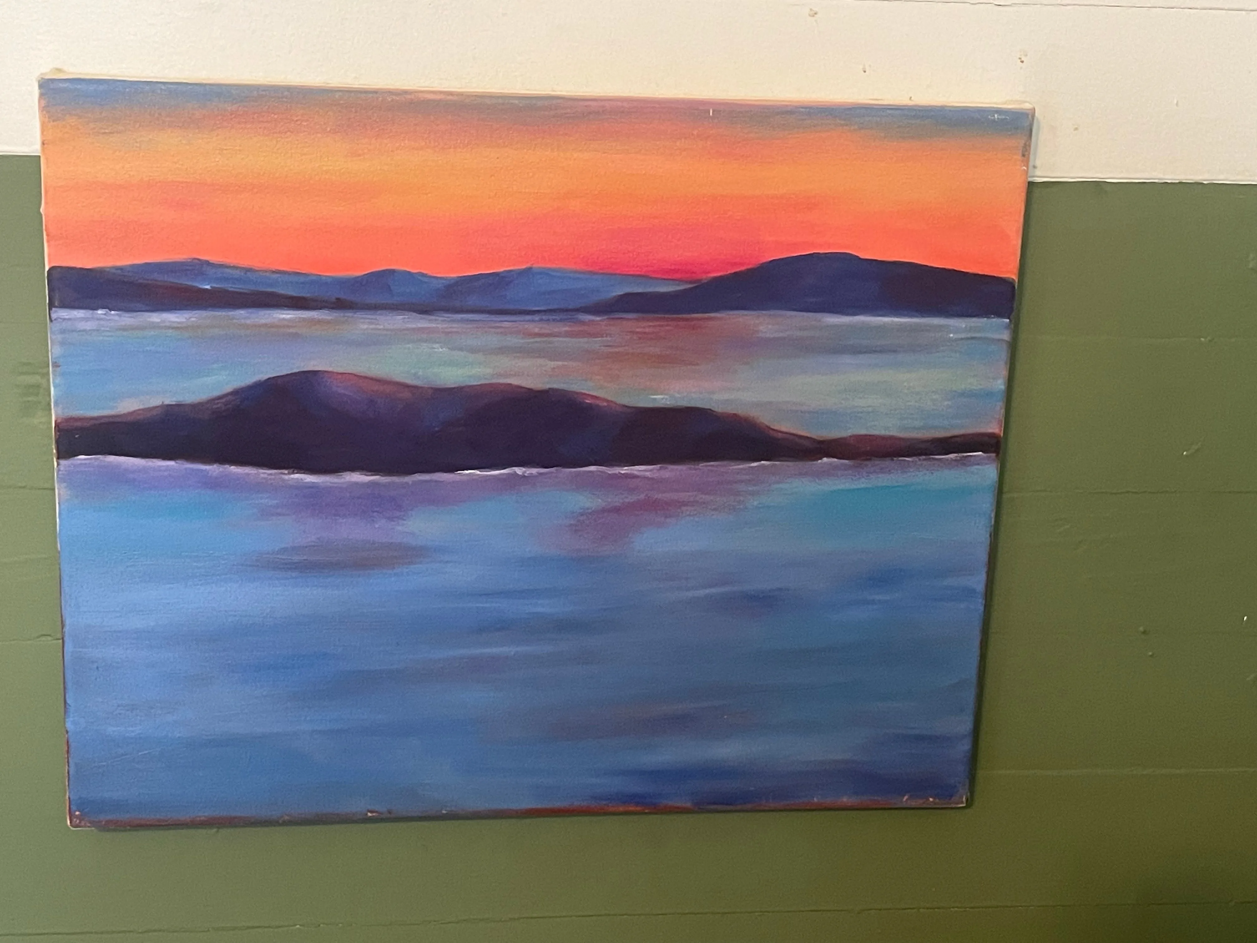 Ocean painting on canvas
