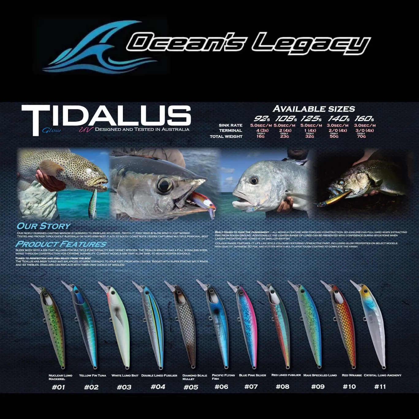 Oceans Legacy Tidalus Minnow 108