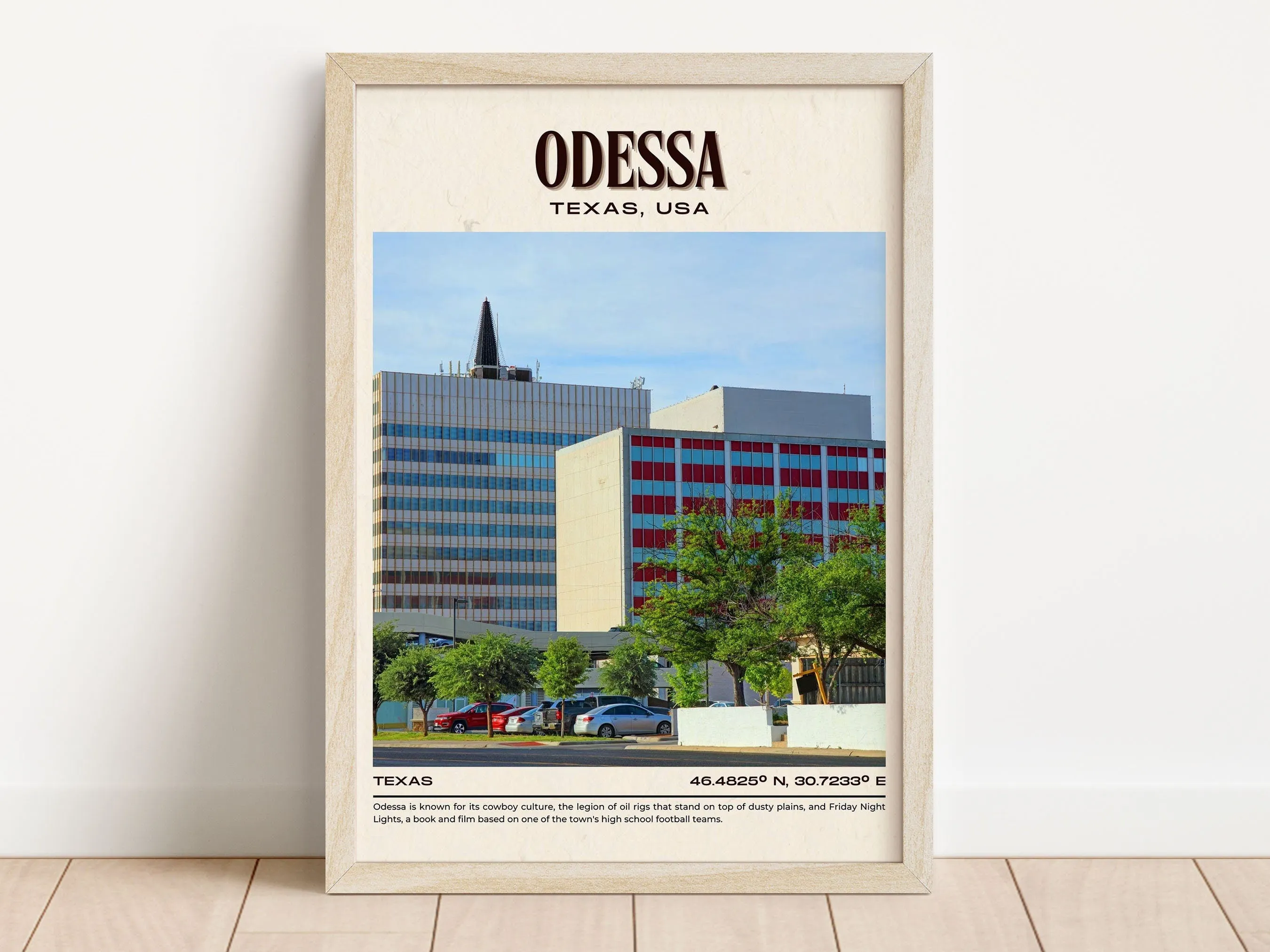 Odessa Vintage Wall Art, Texas, USA