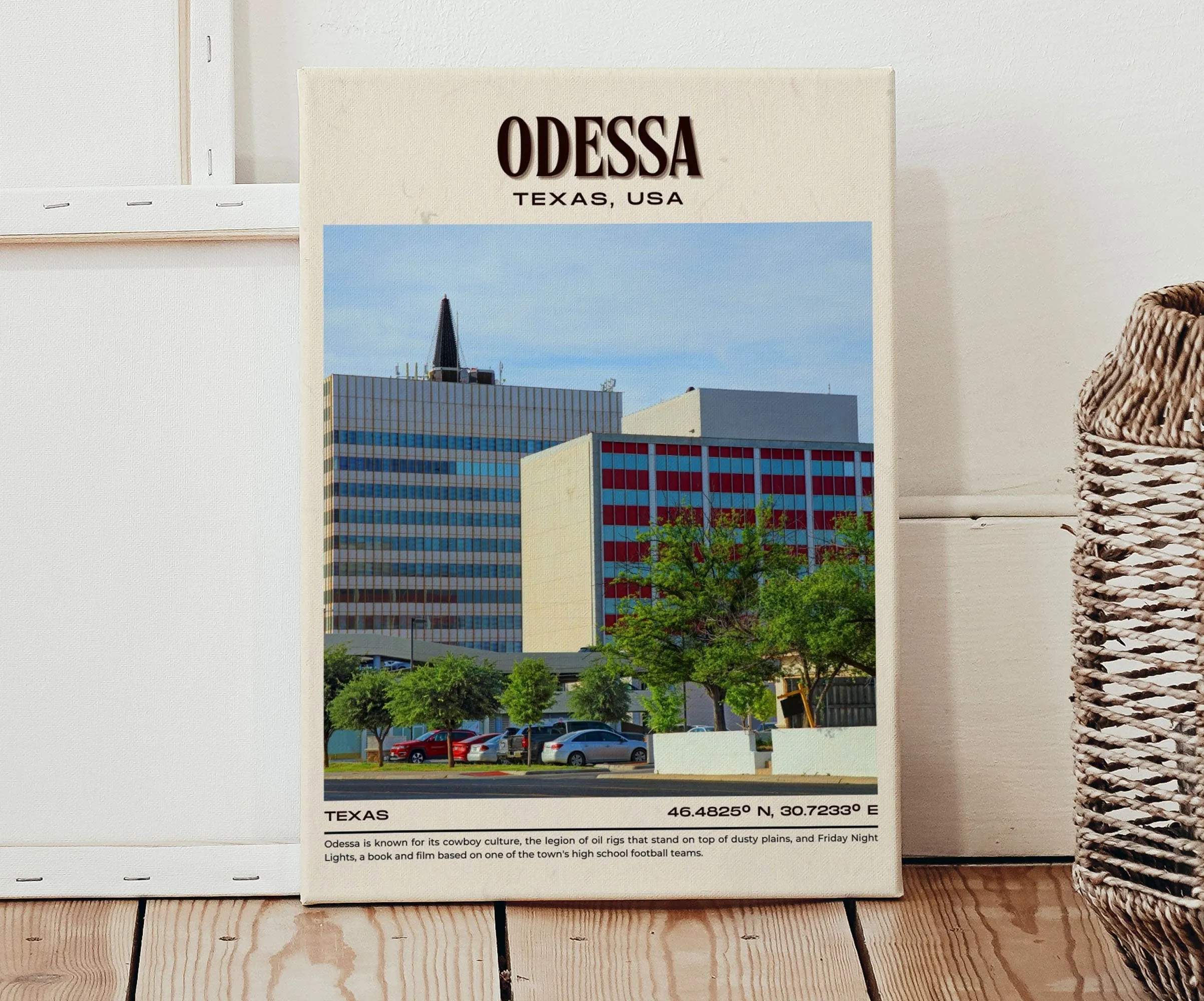 Odessa Vintage Wall Art, Texas, USA