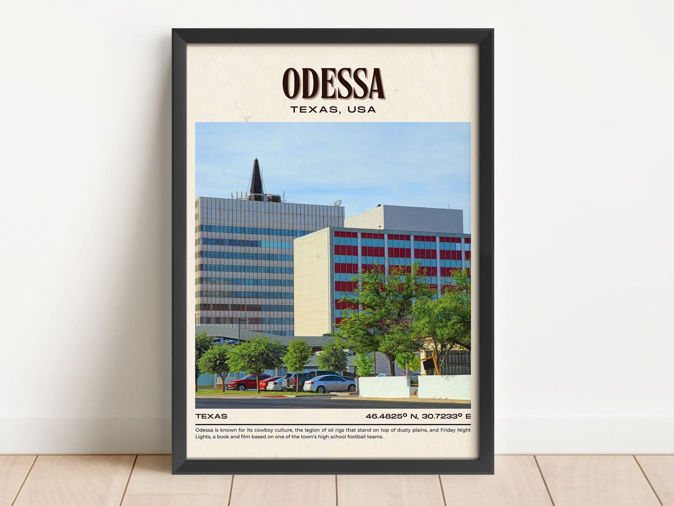Odessa Vintage Wall Art, Texas, USA