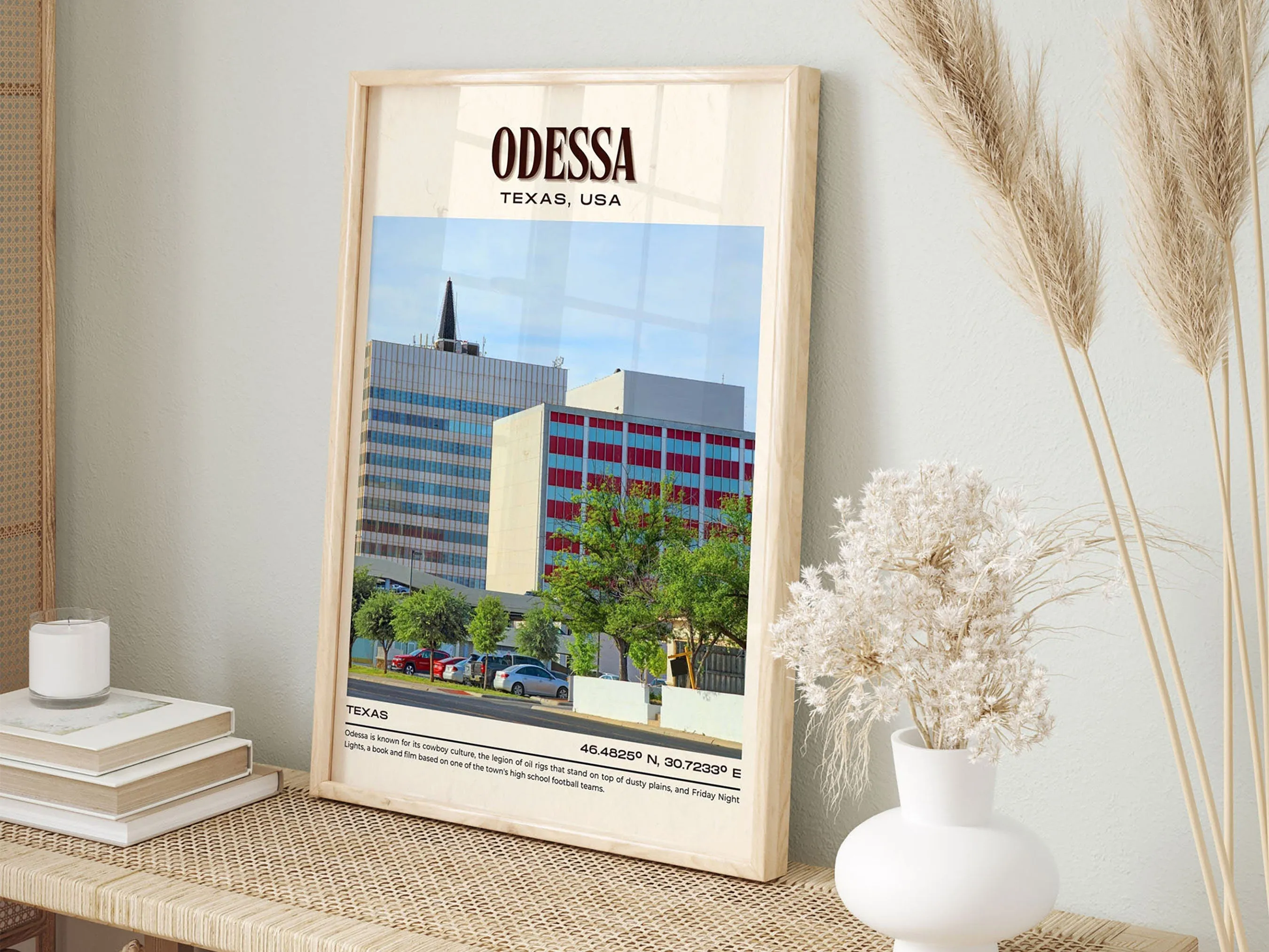 Odessa Vintage Wall Art, Texas, USA