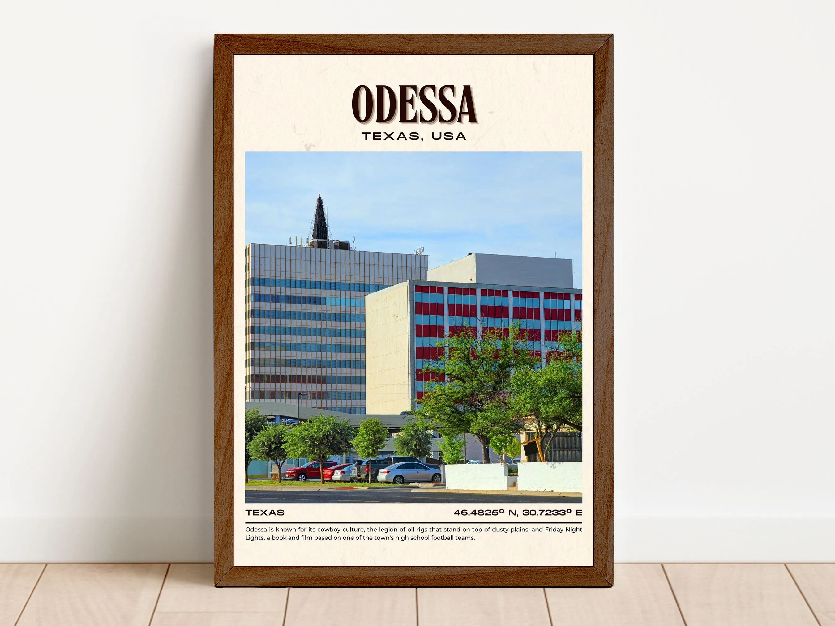 Odessa Vintage Wall Art, Texas, USA