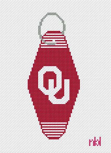 Oklahoma Vintage Hotel Key Canvas