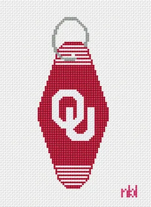Oklahoma Vintage Hotel Key Canvas