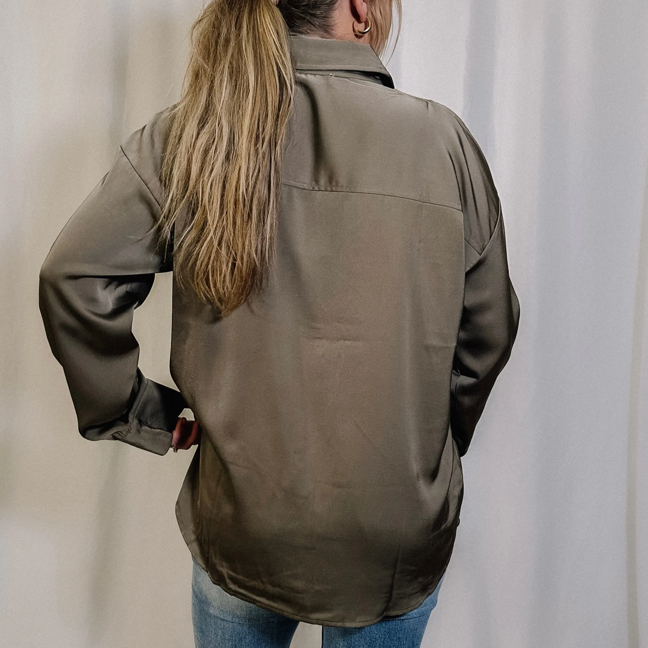 Olive Martini Button Down