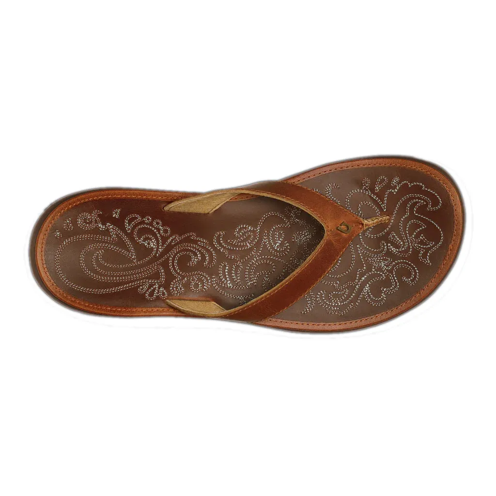 Olukai Womens Paniolo Natural/Natural Sandal