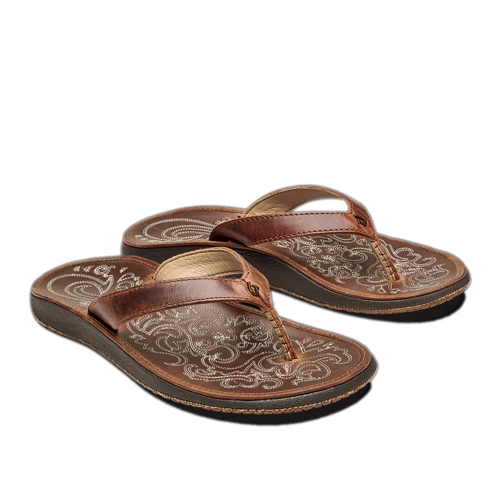 Olukai Womens Paniolo Natural/Natural Sandal