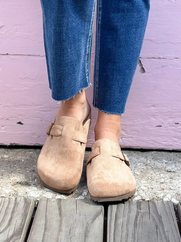 One For The Books - Camel Faux Suede