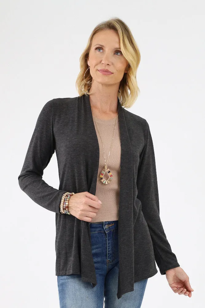 Open Lightweight Cardigan -Mauve