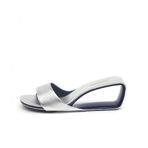 Orange Summer Slippers Sexy Women Sandals Wedge Shoes Woman 6cm Hollow Heel Slipper Casual Beach Slides Designer
