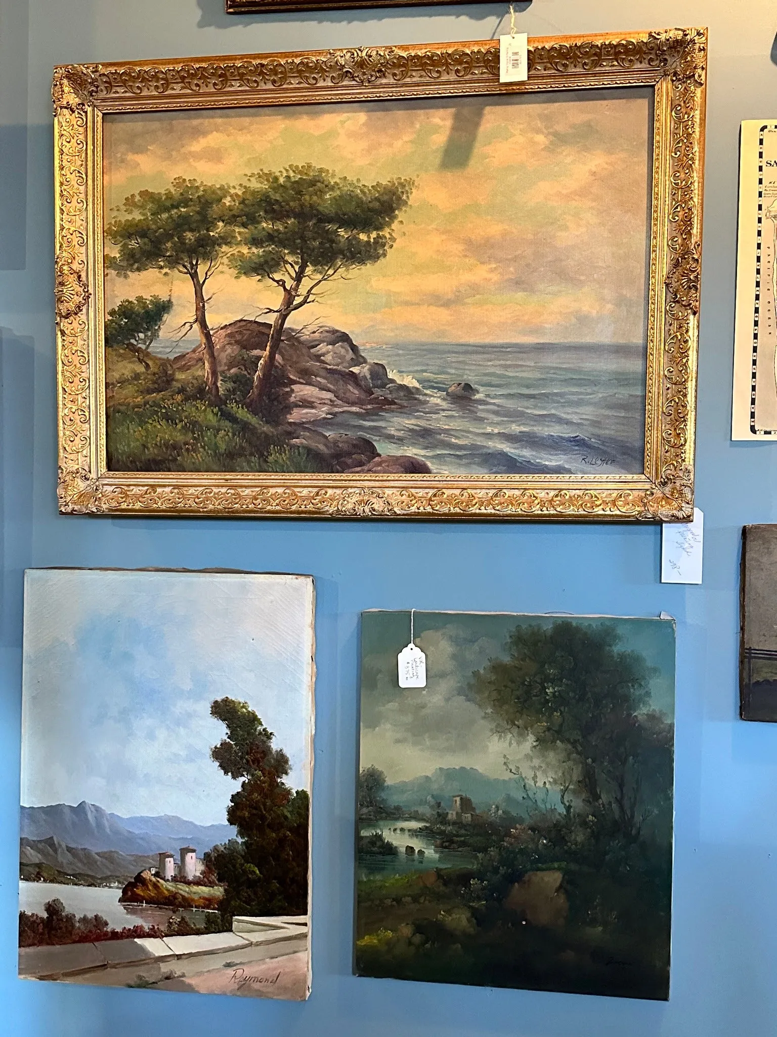 Original "Ruins" Oil Landscape
