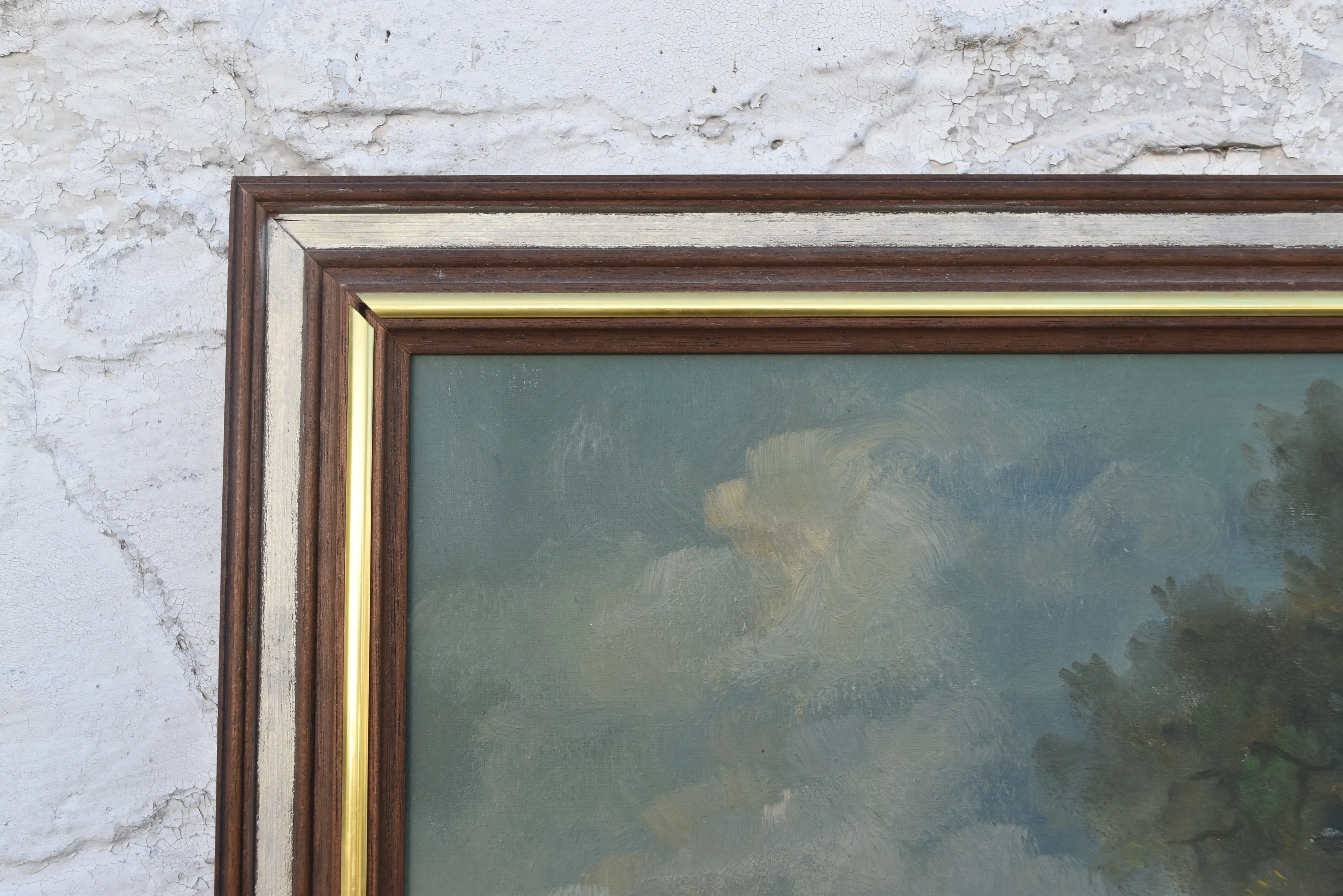 Original "Ruins" Oil Landscape