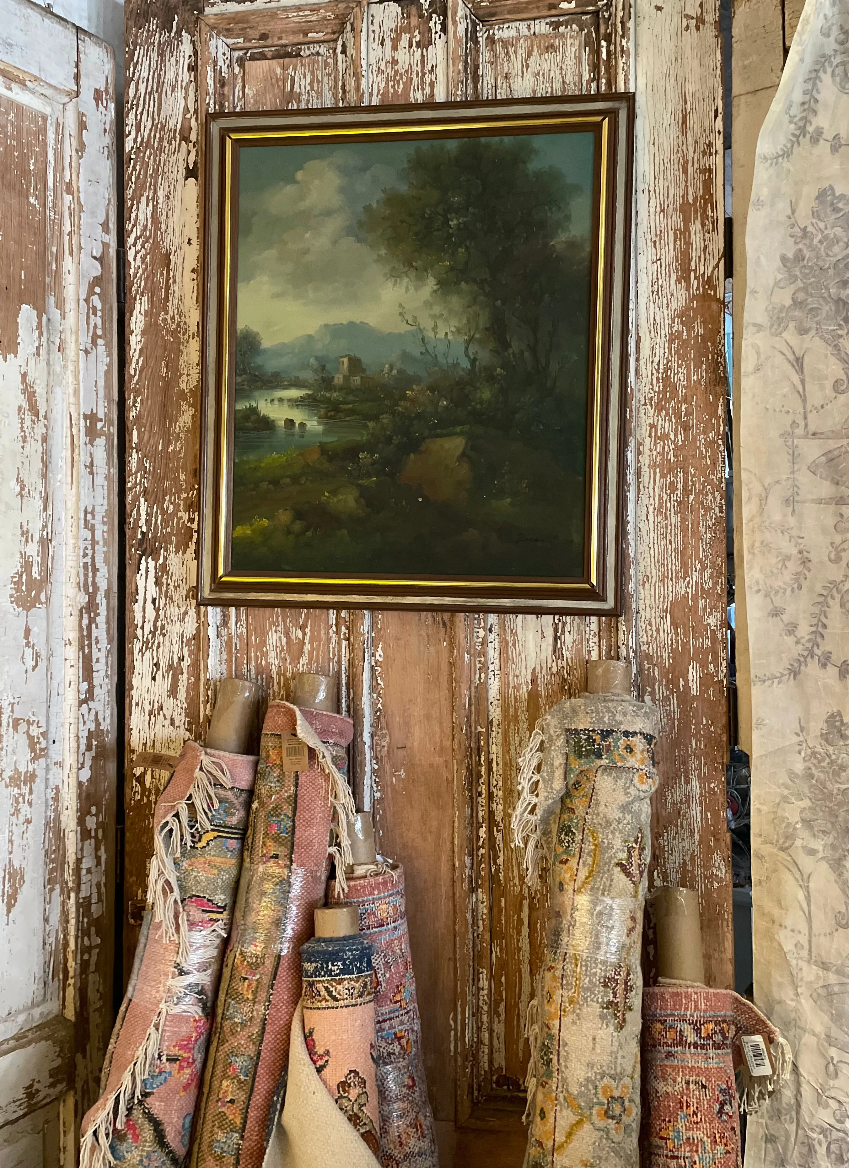 Original "Ruins" Oil Landscape