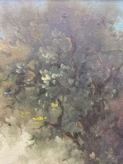 Original "Ruins" Oil Landscape