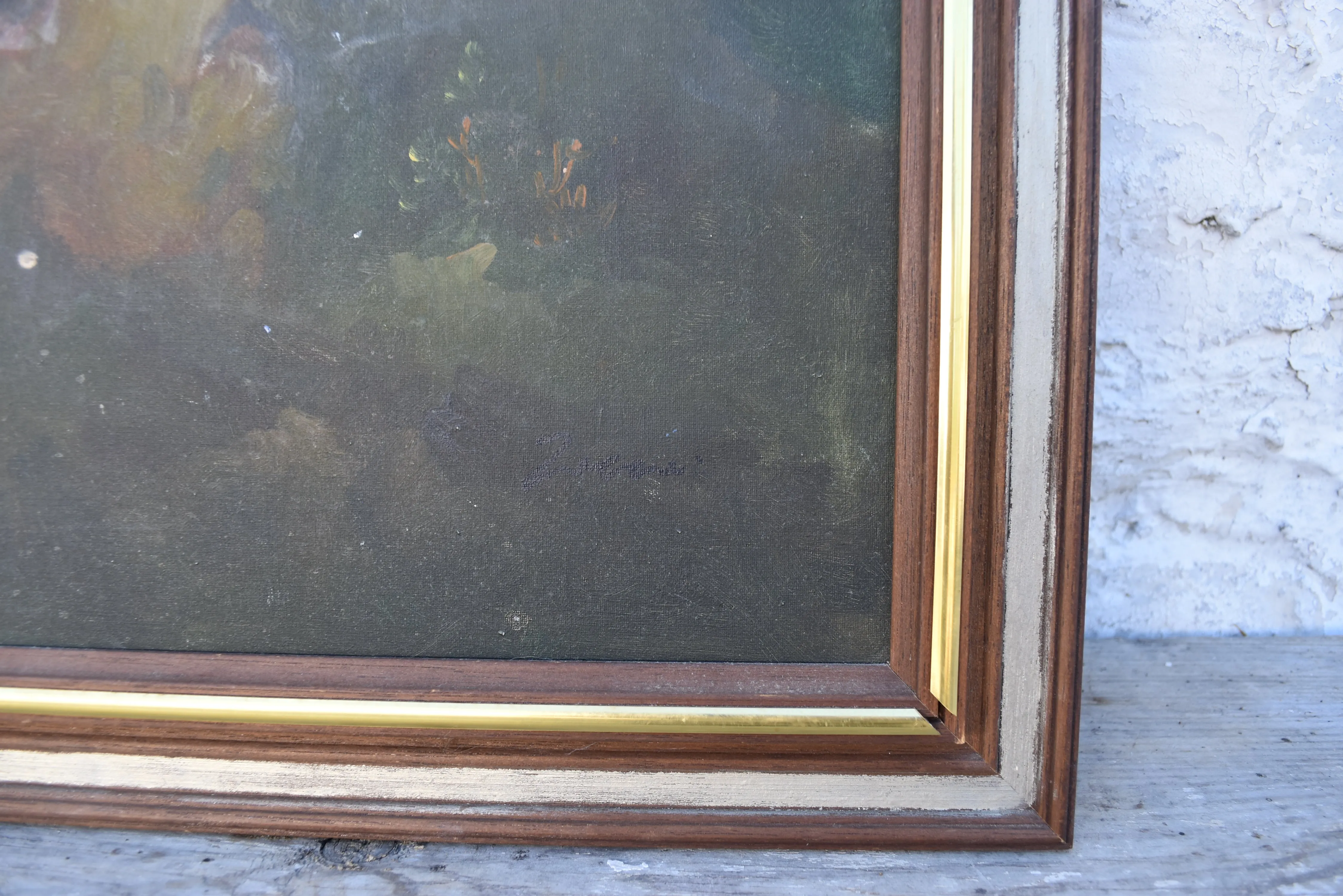 Original "Ruins" Oil Landscape