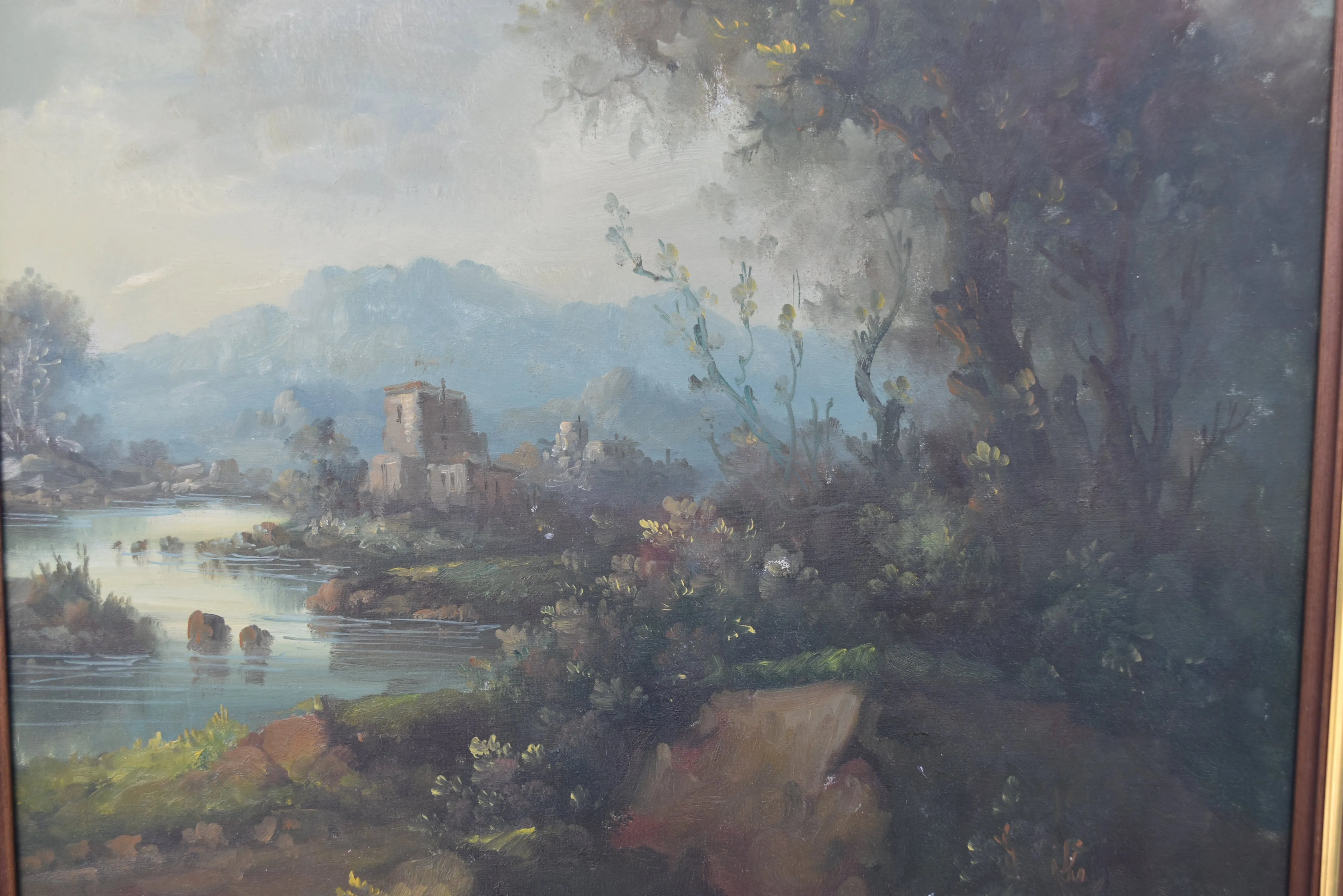 Original "Ruins" Oil Landscape