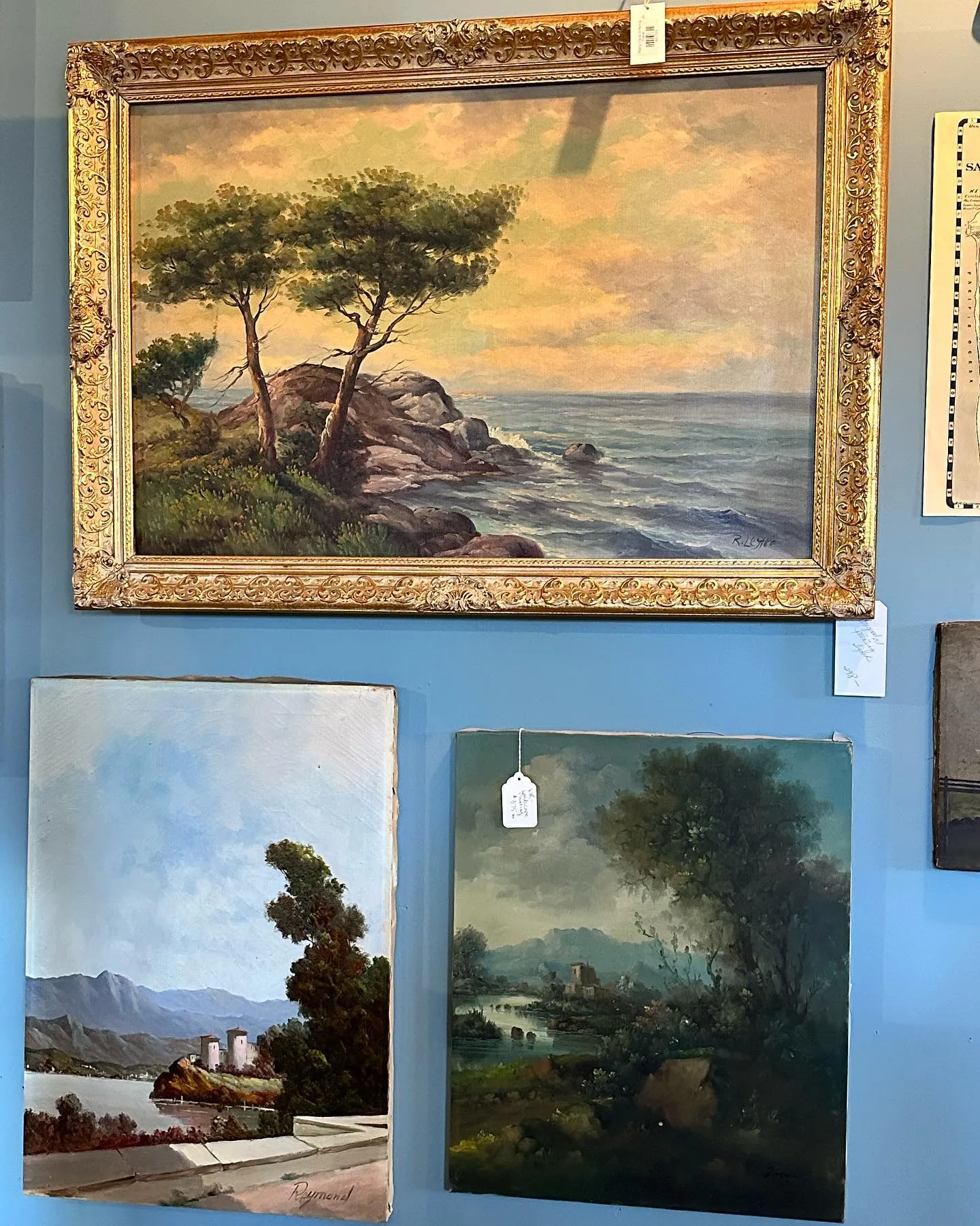 Original "Ruins" Oil Landscape