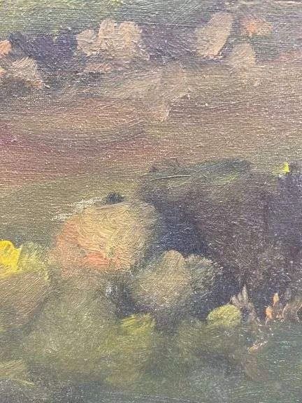 Original "Ruins" Oil Landscape