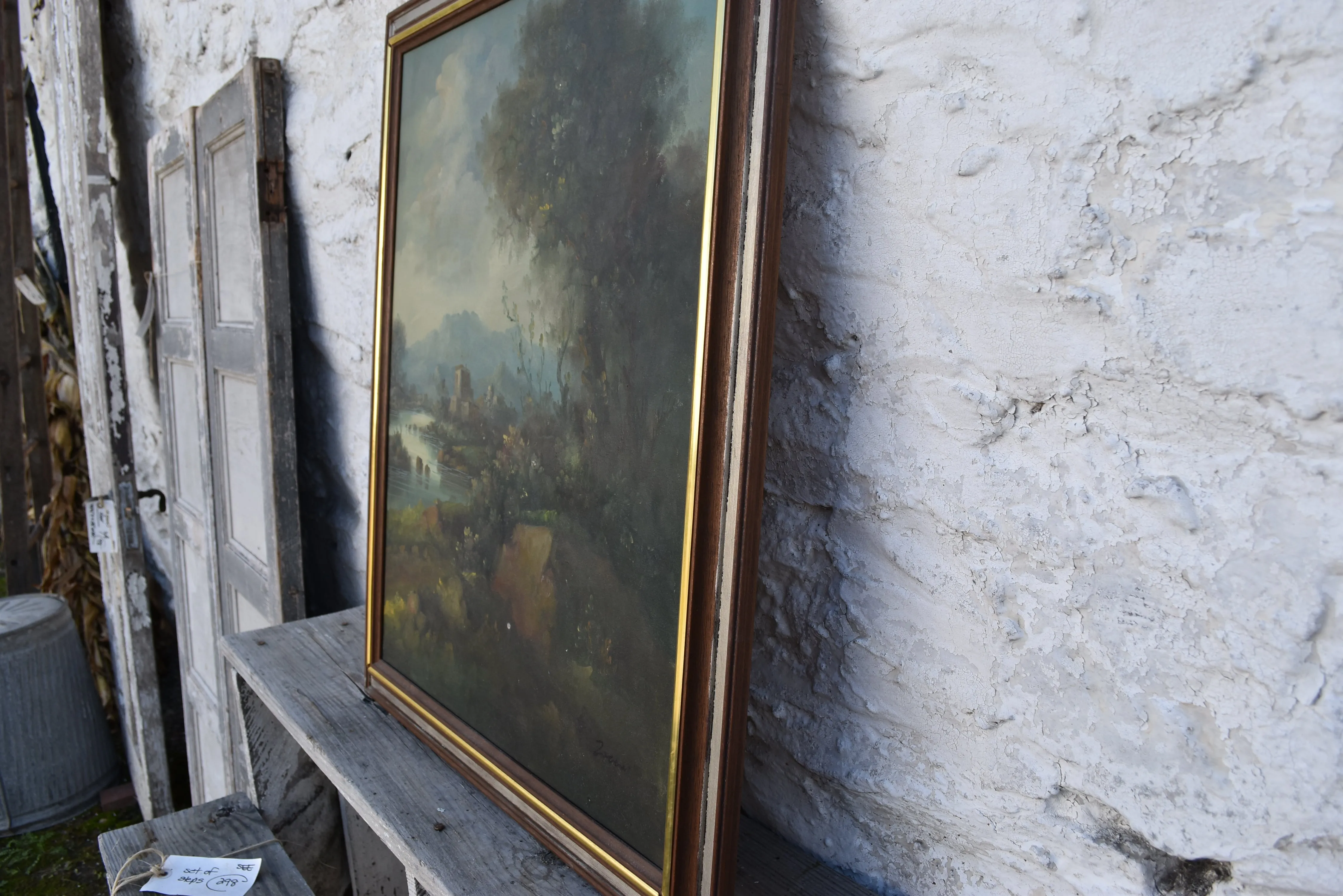 Original "Ruins" Oil Landscape